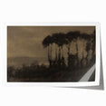 Moody Tree Line Wall Art - Atmospheric Dark Landscape for Interiors