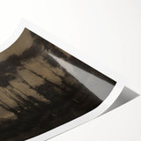 Moody Tree Line Wall Art - Atmospheric Dark Landscape for Interiors