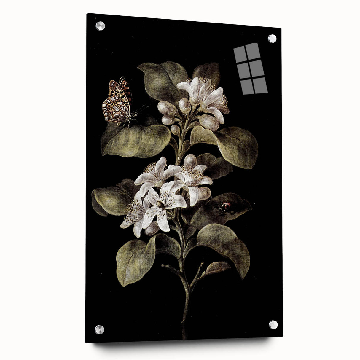 Dark Moody Wall Art: Timeless Botanical Art Print with Dramatic Tones