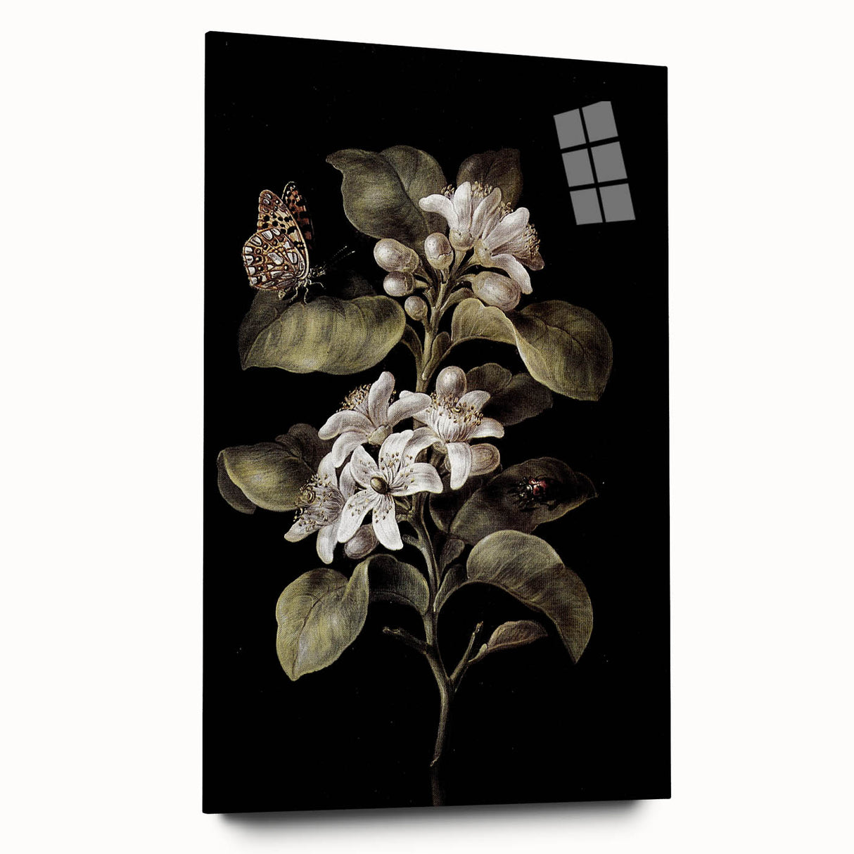Dark Moody Wall Art: Timeless Botanical Art Print with Dramatic Tones