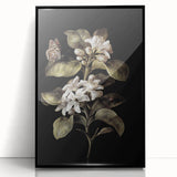 Dark Moody Wall Art: Timeless Botanical Art Print with Dramatic Tones