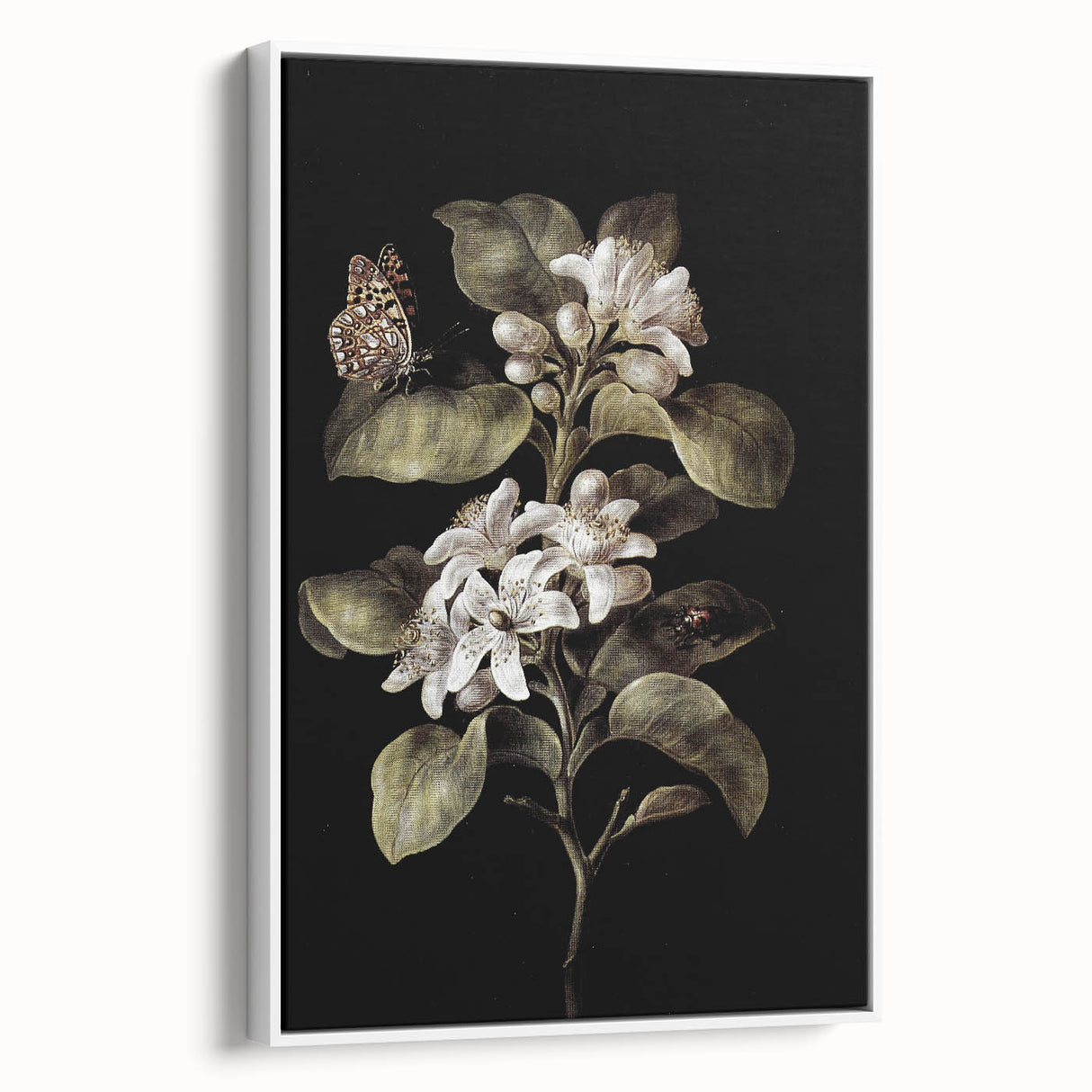Dark Moody Wall Art: Timeless Botanical Art Print with Dramatic Tones