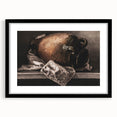 Moody Still Life Vase Art - Dark Timeless Decor for Elegant Interiors
