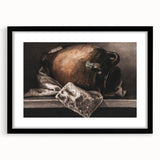Moody Still Life Vase Art - Dark Timeless Decor for Elegant Interiors