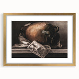 Moody Still Life Vase Art - Dark Timeless Decor for Elegant Interiors