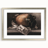 Moody Still Life Vase Art - Dark Timeless Decor for Elegant Interiors