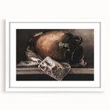 Moody Still Life Vase Art - Dark Timeless Decor for Elegant Interiors