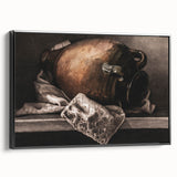 Moody Still Life Vase Art - Dark Timeless Decor for Elegant Interiors