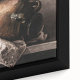 Moody Still Life Vase Art - Dark Timeless Decor for Elegant Interiors
