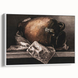 Moody Still Life Vase Art - Dark Timeless Decor for Elegant Interiors