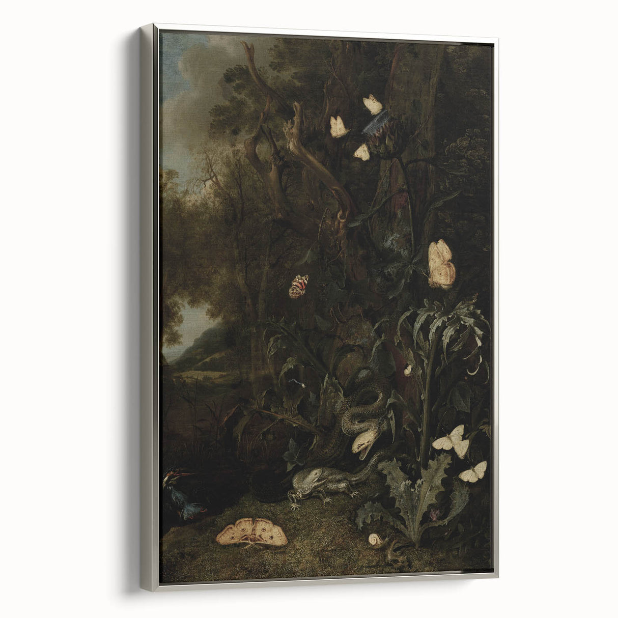 Dark Moody Nature Art | Dramatic Wildlife Scene for Moody Interiors