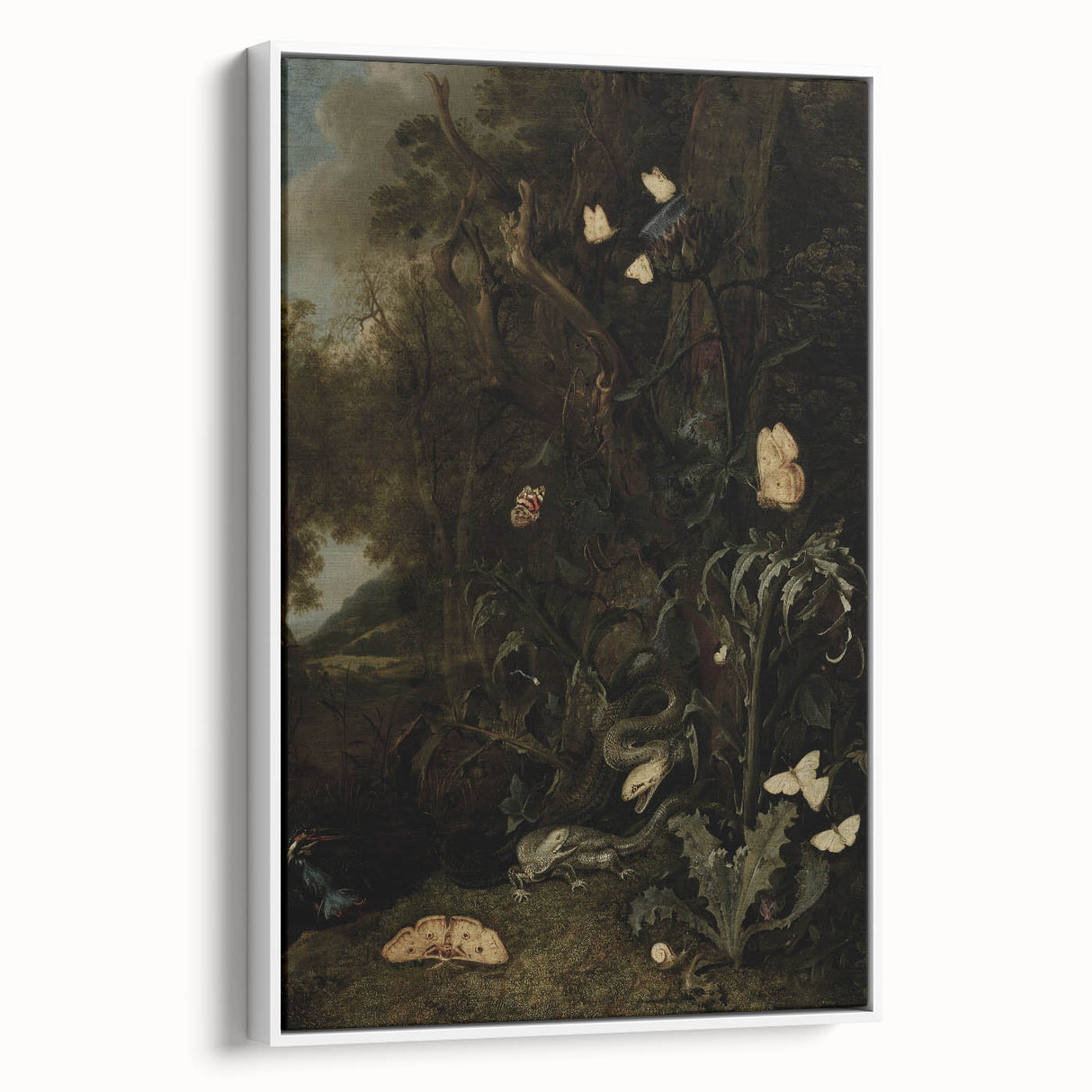 Dark Moody Nature Art | Dramatic Wildlife Scene for Moody Interiors