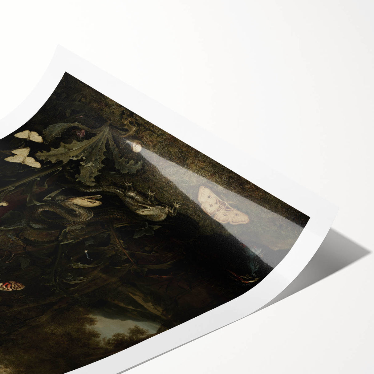 Dark Moody Nature Art | Dramatic Wildlife Scene for Moody Interiors
