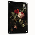 Dark Moody Wall Art - Classic Floral Still Life for Elegant Interiors