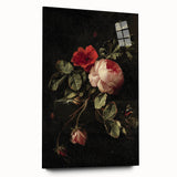Dark Moody Wall Art - Classic Floral Still Life for Elegant Interiors