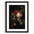 Dark Moody Wall Art - Classic Floral Still Life for Elegant Interiors