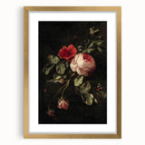 Dark Moody Wall Art - Classic Floral Still Life for Elegant Interiors