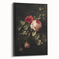 Dark Moody Wall Art - Classic Floral Still Life for Elegant Interiors
