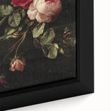 Dark Moody Wall Art - Classic Floral Still Life for Elegant Interiors