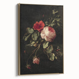 Dark Moody Wall Art - Classic Floral Still Life for Elegant Interiors