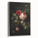 Dark Moody Wall Art - Classic Floral Still Life for Elegant Interiors