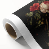 Dark Moody Wall Art - Classic Floral Still Life for Elegant Interiors
