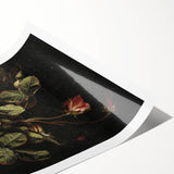 Dark Moody Wall Art - Classic Floral Still Life for Elegant Interiors