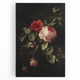 Dark Moody Wall Art - Classic Floral Still Life for Elegant Interiors