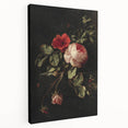 Dark Moody Wall Art - Classic Floral Still Life for Elegant Interiors