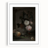 Moody Floral Still Life | Dark and Elegant Floral Wall Art for Interiors