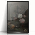 Moody Floral Still Life | Dark and Elegant Floral Wall Art for Interiors