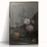 Moody Floral Still Life | Dark and Elegant Floral Wall Art for Interiors