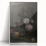 Moody Floral Still Life | Dark and Elegant Floral Wall Art for Interiors