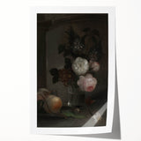 Moody Floral Still Life | Dark and Elegant Floral Wall Art for Interiors