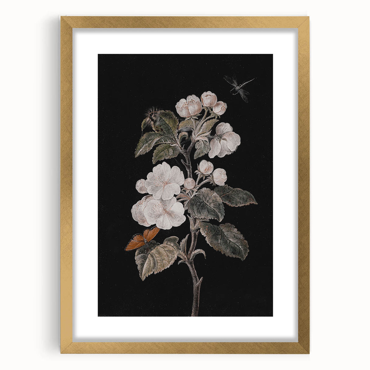 Dark Moody Wall Art: Botanical Elegance | Moody Art Prints for Dramatic Decor