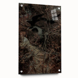 Dark Moody Wall Art - Haunting Crow Scene for Dramatic Interiors