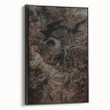 Dark Moody Wall Art - Haunting Crow Scene for Dramatic Interiors