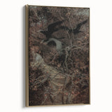 Dark Moody Wall Art - Haunting Crow Scene for Dramatic Interiors