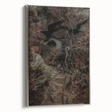 Dark Moody Wall Art - Haunting Crow Scene for Dramatic Interiors