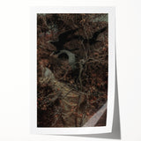 Dark Moody Wall Art - Haunting Crow Scene for Dramatic Interiors