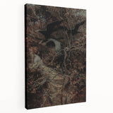 Dark Moody Wall Art - Haunting Crow Scene for Dramatic Interiors