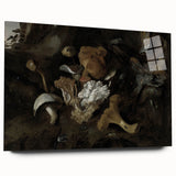 Dark Moody Mushroom Still Life - Atmospheric Botanical Wall Art Decor