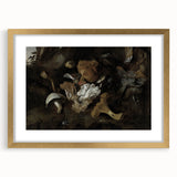 Dark Moody Mushroom Still Life - Atmospheric Botanical Wall Art Decor