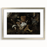 Dark Moody Mushroom Still Life - Atmospheric Botanical Wall Art Decor