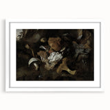 Dark Moody Mushroom Still Life - Atmospheric Botanical Wall Art Decor