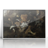 Dark Moody Mushroom Still Life - Atmospheric Botanical Wall Art Decor