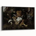 Dark Moody Mushroom Still Life - Atmospheric Botanical Wall Art Decor