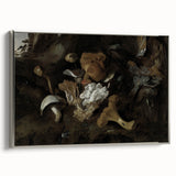 Dark Moody Mushroom Still Life - Atmospheric Botanical Wall Art Decor