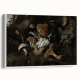 Dark Moody Mushroom Still Life - Atmospheric Botanical Wall Art Decor