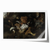 Dark Moody Mushroom Still Life - Atmospheric Botanical Wall Art Decor